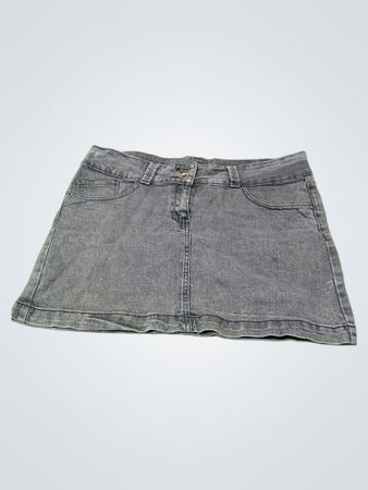 Gina Grey Jeans-Minirock