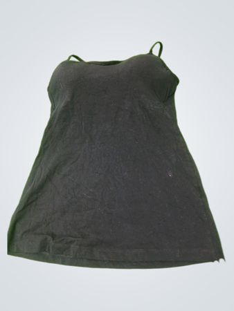 Schwarzes Camisole mit eingearbeitetem BH