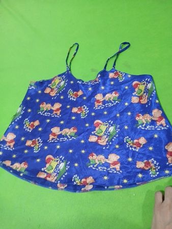 Camisole mit blauem Teddybärmuster