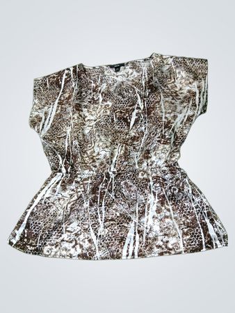 BCX Damen Oberteil in Braun mit Animalprint