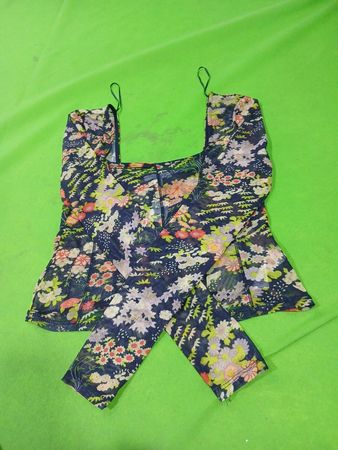 Topshop Blumenmuster Mesh-Oberteil