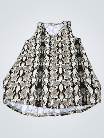 SNAKE-PRINT ÄRMELLOSES TOP