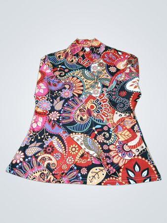 Buntes Paisley-Print-Oberteil