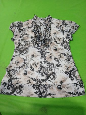 maurices Floral Ruffle Blouse