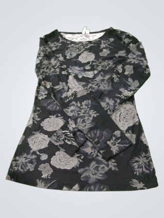 LA CLASSE COUTURE Kleid mit floralem Print und langen Ärmeln