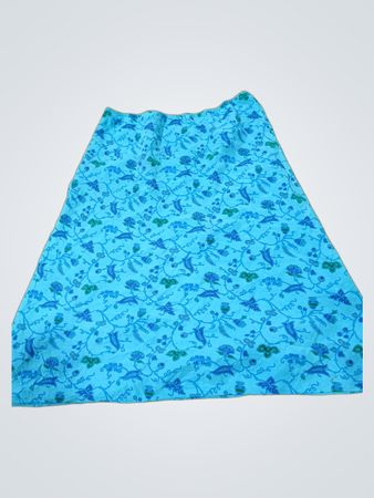 NY&CO New York & Company blauer Rock mit Blumenmuster