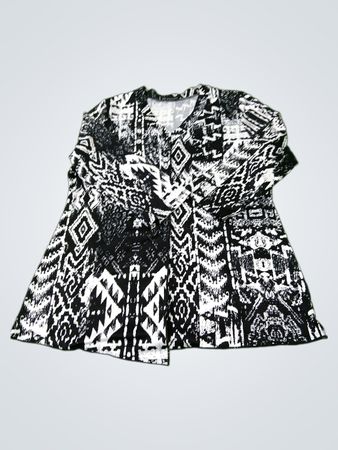 MARISE Jacke in Schwarz-Weiß mit Muster
