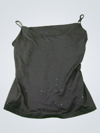 Schwarzes Camisole mit Glitzern