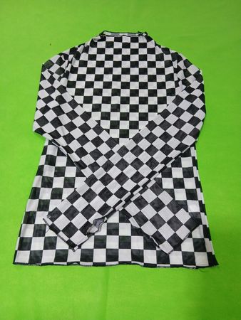 Schachbrettmuster Langarmshirt