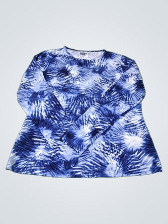 Lands' End Langärmeliges Batik-Oberteil