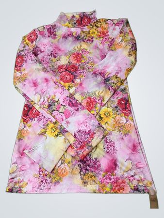 MERIMAR Floral Print Rollkragen-Top