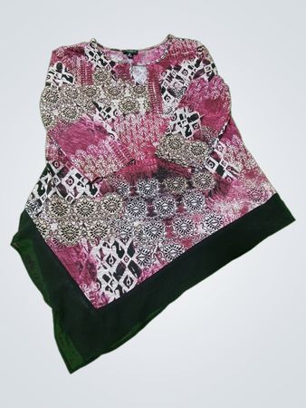 TECH Collection Women's bedrucktes Tunika-Oberteil