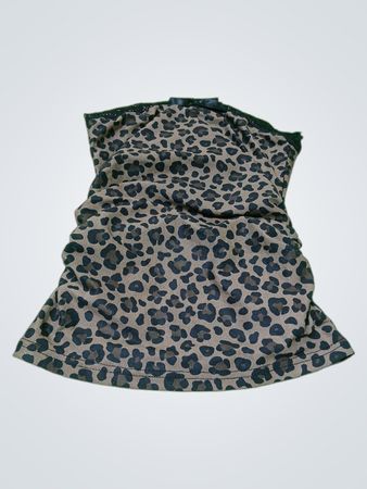 Leoprint gerafftes Trägertop