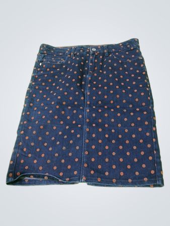 Pilcro Polka Dot Denim-Rock