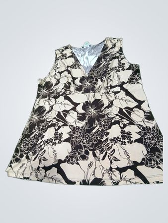 Carol Rose Damen ärmelloses Oberteil mit Blumenmuster