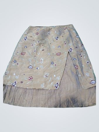 CHERI MILANEY Damen Rock in Größe 10 mit Blumenmuster