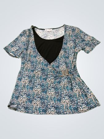 Tradition Damen Bluse mit kurzen Ärmeln