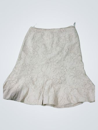 Karina Beige bestickter Rock