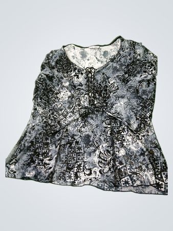 Marie Claire Damen Tunika-Oberteil in Grau mit Muster