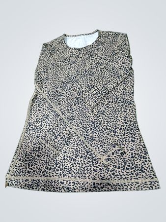 Lands' End Langärmeliges Top mit Leopardenmuster