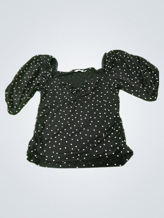 Signature by Reitmans Schwarzes Oberteil mit Polka-Dots