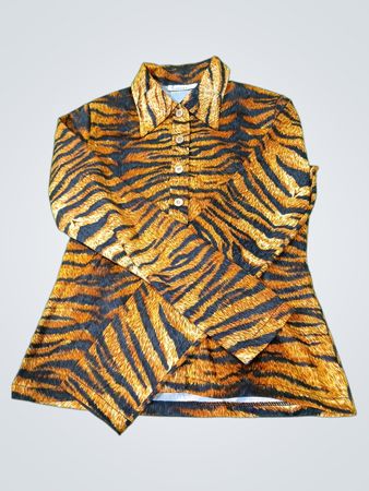 DIAB'LESS Hemd mit Tigerprint und Knopfleiste
