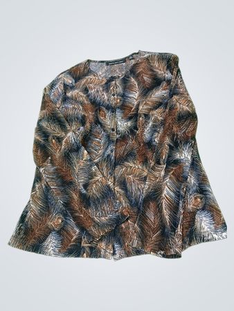 BRIGGS NEW YORK 1X Made in Guatemala Federdruck-Bluse