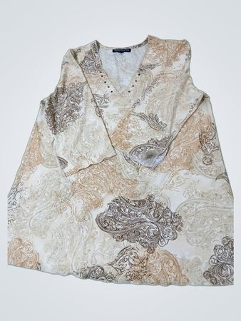 Thyme Maternity Paisley-Print V-Ausschnitt Top