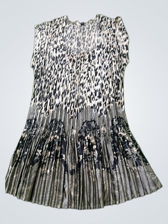 Milano Faltenleder-Print-Top