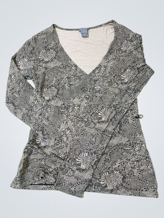 Ann Taylor Langärmliges Oberteil mit Blumenmuster