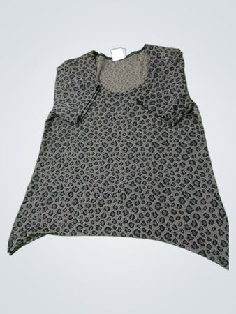 Ärmelloses Top mit Leopardenmuster