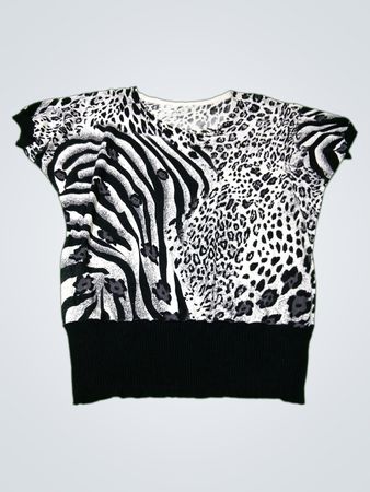 Animalprint-Oberteil