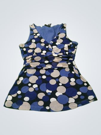 INC International Concepts Damen ärmelloses Bubble-Print-Oberteil