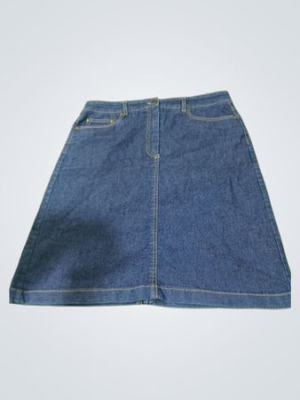 Hirsch. Denim A-Linien-Rock