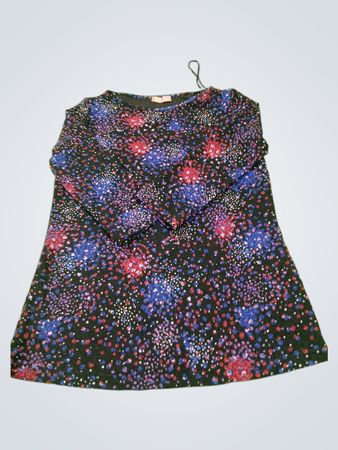 tyla L/G Black Multi-Color Print Langarm-Oberteil