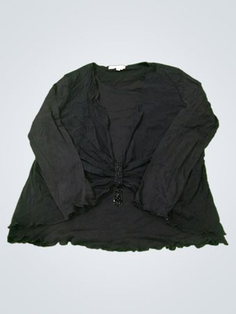 VINONI schwarzer verzierter Cardigan