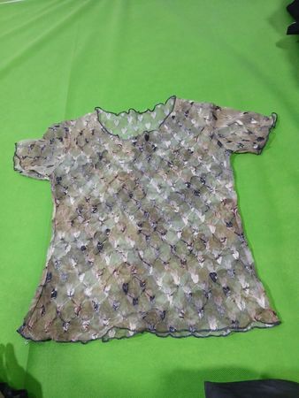 Transluzente strukturierte Bluse