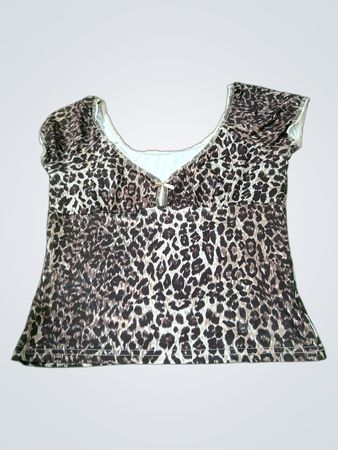 Leoparden-Print-Top