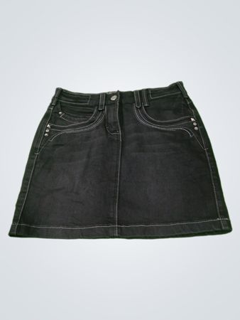 Yessica Schwarzer Jeansrock