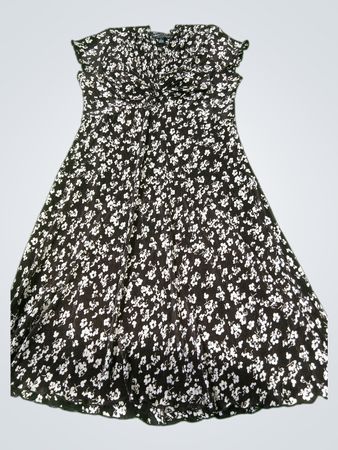 eConnected Apparel Women's Floral Print Pleated Dress Size 10