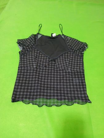 H&M Divided Haut débardeur en filet à carreaux