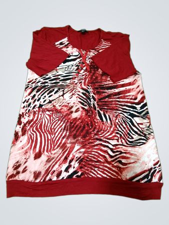 Brandtex Damen Kleid mit Animal-Print