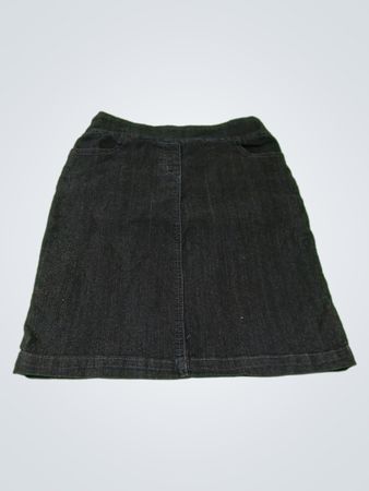 Contrast Denim Skirt