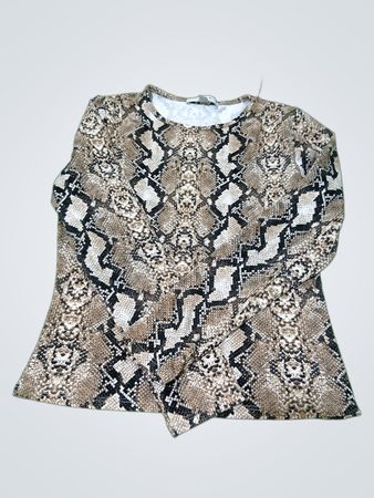 gaze snake print long sleeve top