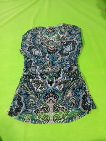 International Concepts Paisley Print Tunic Top