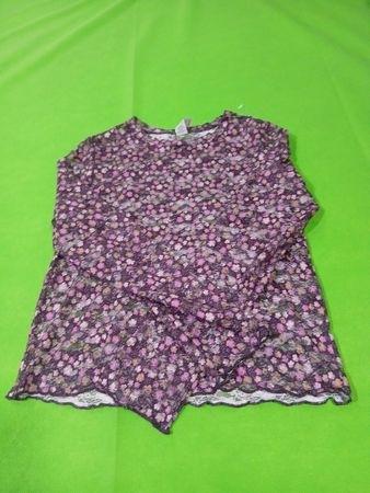 Girl's Floral Print Long Sleeve Top