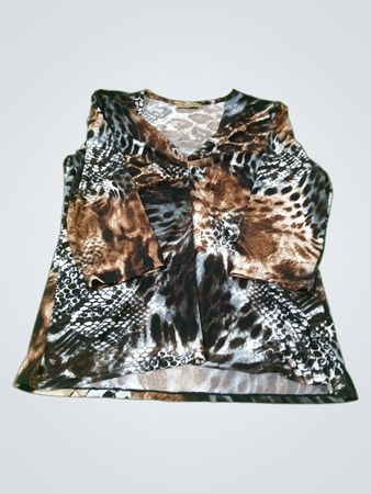 Peck & Peck WEEKEND Animal Print Top