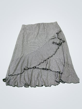 Striped Ruffle Skirt