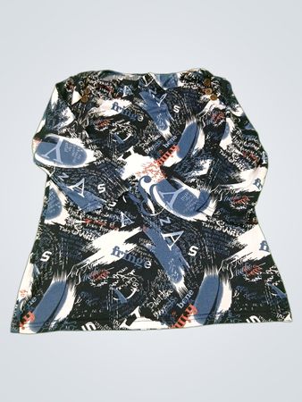 Long Sleeve Top with Graphic Print