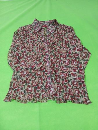 TERRA MOSTRA Women's Smocked Blouse